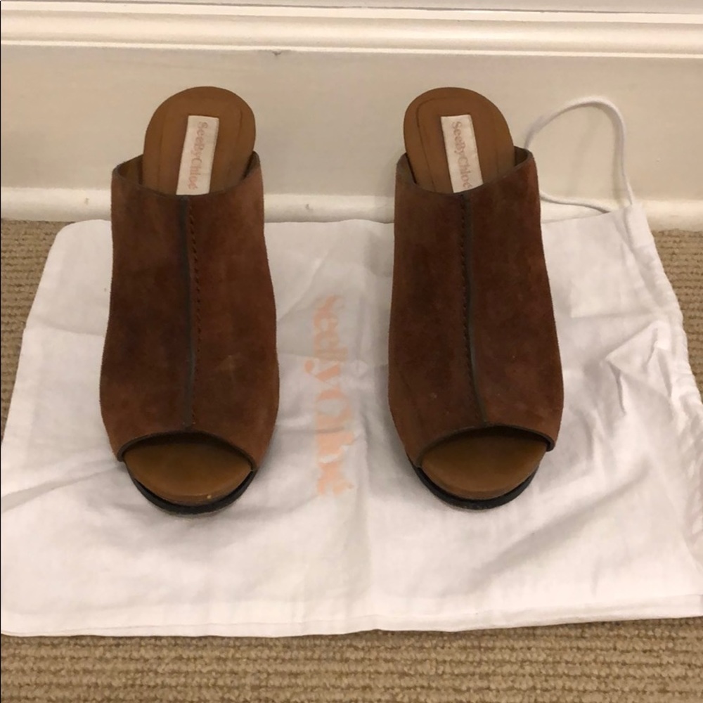 See By Chloe platform slides. Size 37.5.